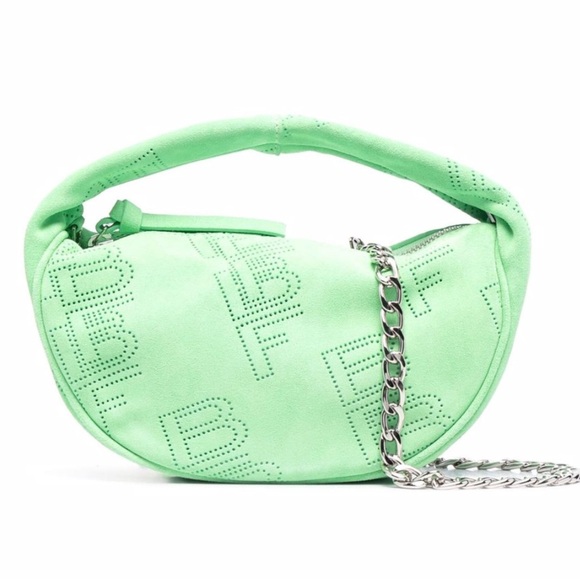 BY FAR Baby Cush Perforated Mini Shoulder Bag w/ Original Dust Bag - Picture 8 of 9